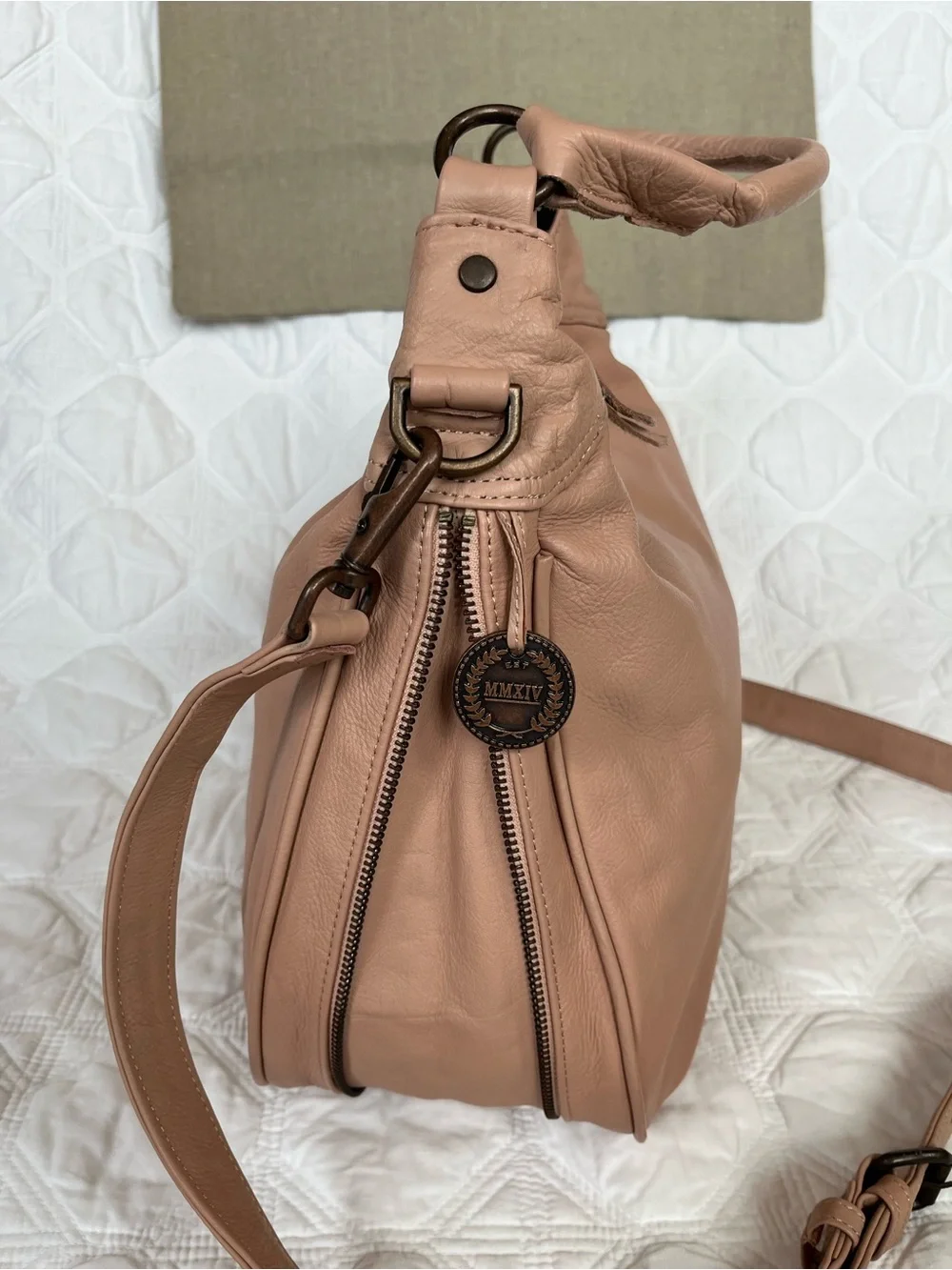 🩰 Santorini Bag/wallet/zip pouch in Blush/Ballet Pink by Wanderers Travel Co